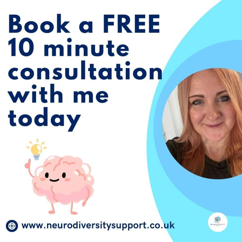 Neurodiversity support appointment graphic